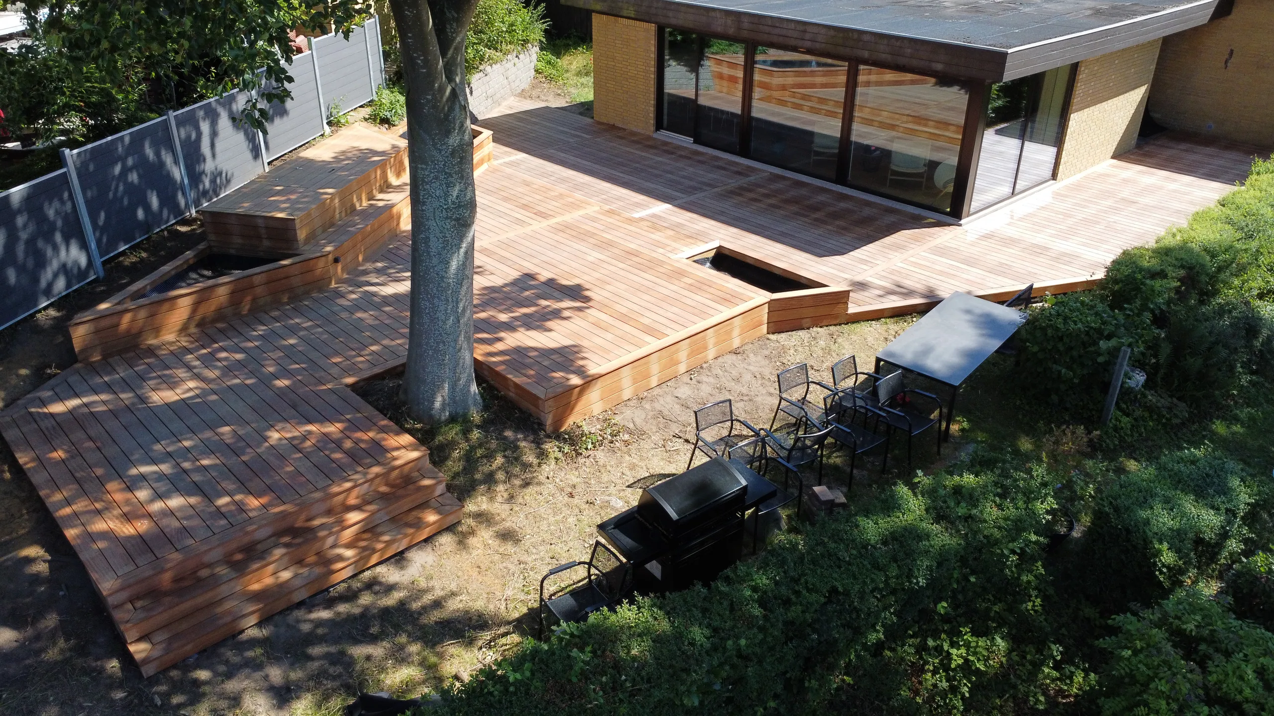 Terrasse i hårdttræ i Skærbæk, Fredericia
